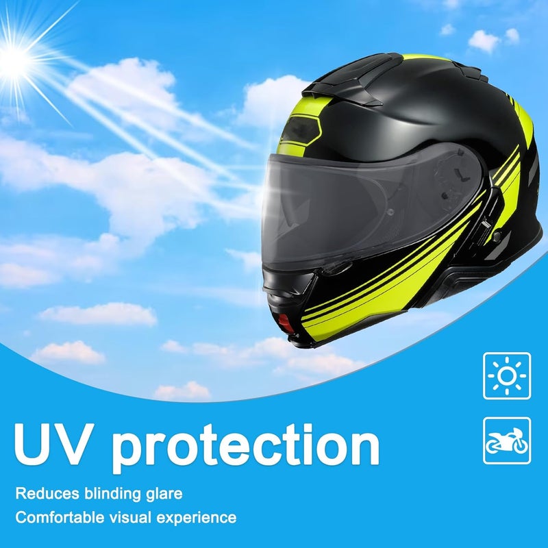 RIDLOG RF 1200 Motorcycle Helmet Visor for RF-1200 CWR-1 Helmet Visor X14 Face Shield Replacement for RF-1200 CWR-1 X14 Z7 X-Spirit Tinted RF1200 Visors (Grizzly) - Image 3